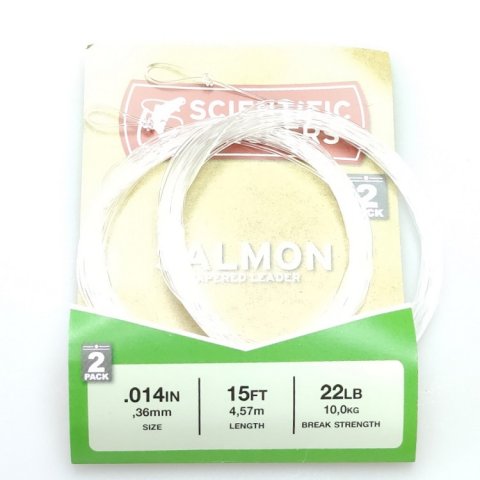 SA taperet Lakse forfang 2 pak 15fod 0,33spids