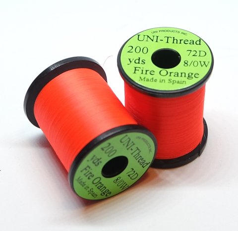 Uni bindetrd 8/0 Fire Orange