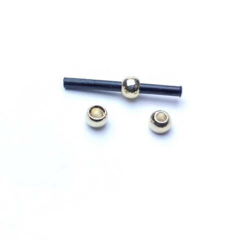 Guld 4mm Rrflue kugle tungsten